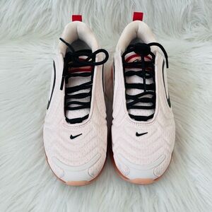Nike White and Red Athletic Shoes